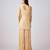Gold embroidered georgette cape set