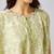 Green printed cotton cape set