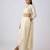 Ivory embroidered chinon cape set