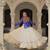 Blue Georgette Kutchi Gamthi Work Peplum Blouse With Cotton Flared Lehenga