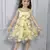 Yellow butterfly embellished tissue party frock