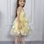 Yellow butterfly embellished tissue party frock