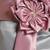 Grey box pleated satin woven party gown