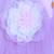 Lilac pleated  bodice frillerd hem net woven party gown