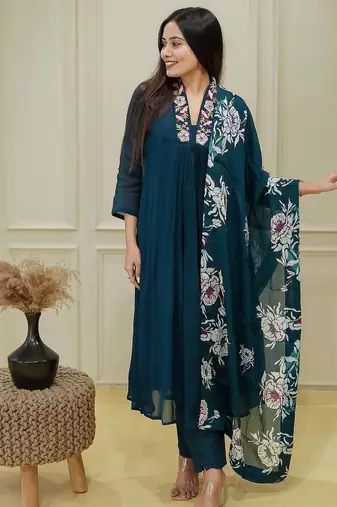 Designer ethnic set kurta, pant set for women for casual and festive wear