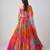 Multicolor printed Crepe Lehenga
