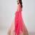 Peach embroidered Organza Lehenga