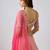 Peach embroidered Organza Lehenga