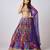 Purple printed Georgette Lehenga