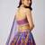 Purple printed Georgette Lehenga