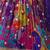 Purple printed Georgette Lehenga