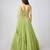 Green embroidered Georgette Lehenga