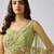 Green embroidered Georgette Lehenga