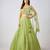 Green embroidered Georgette Lehenga