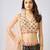 Black printed Organza Lehenga