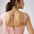 Pink  plain Organza Lehenga