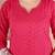 Schiffli embroidered rani pink kurta set with cotton lining