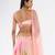 multicolor printed chiffon lehenga
