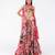 pink printed chiffon lehenga