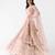 peach embroidered net lehenga with belt