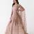 gold embroidered net lehenga with belt
