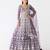 purple embroidered net lehenga with belt