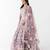mauve embroidered net lehenga with belt