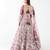 wine embroidered net lehenga with belt