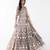 grey embroidered net lehenga with belt