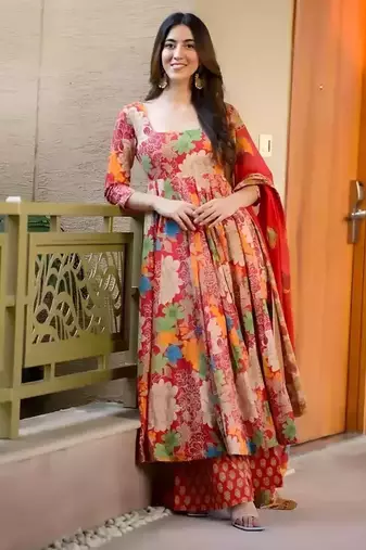 Designer ethnic set kurta, pant set for women for casual and festive wear