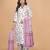  Women's Cotton Blend Floral Straight Printed Kurta Pant With Dupatta | kurta sets for woman