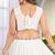 WHITE PEACOCK EMBROIDERED LEHENGA CHOLI