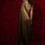 Gold heavy handwork zarkan embroidery two tone silk saree