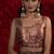 Beige handwork zarkan embroidery two tone silk blend saree
