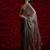 Gray zarkan handwork embroidery silk blend saree