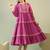 Purna munsell purple plain cotton short dresses