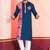 Green Embroidered Faux Rayon navratri special kurta set