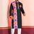 Black Embroidered Faux Rayon navratri special kurta set