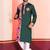 Green Embroidered Faux Rayon navratri special kurta set