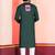 Green Embroidered Faux Rayon navratri special kurta set