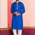 Blue Embroidered Faux Rayon navratri special kurta pyjama