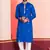 Blue Embroidered Faux Rayon navratri special kurta pyjama