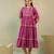 Purna munsell purple plain cotton short dresses