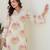 Tiara vanilla white printed cotton co ord sets