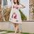 Tiara frost white embroidered cotton short dresses