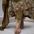  Women's Silk Blend Floral Straight Printed Kurta Pant With Dupatta | kurta sets for woman