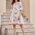 Tiara daisy white embroidered cotton short dresses