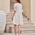 Tiara daisy white embroidered cotton short dresses