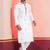 White Embroidered Faux Rayon navratri special kurta pyjama