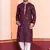 Maroon Embroidered Faux Rayon navratri special kurta pyjama